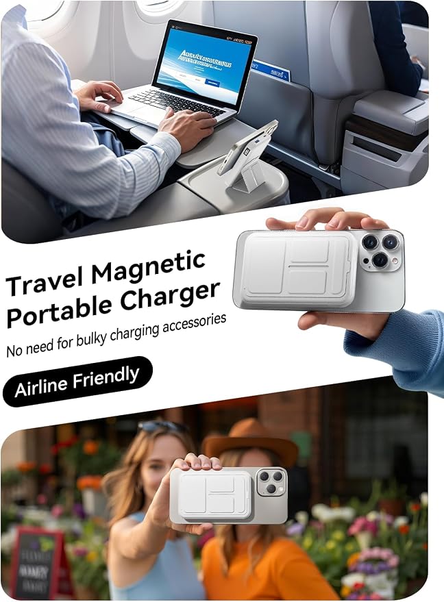 Magnetic Portable Charger, 10000mAh Wireless Power Bank - Image 8