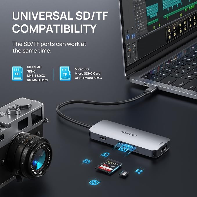 USB C Hub 4K 60Hz HDMI with 100W Power Delivery, USB-C and 2 USB-A 5Gbps Data - Image 6