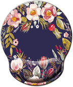 Mouse Pad with Wrist Support, Ergonomic Mouse Pad with Memory Foam Wrist Rest by LIZPARE