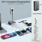 500W USB C Charger Block, 10-Port Charging Station, GaN PD 140W Type C Fast - Image 5