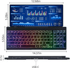 12.8" Portable Touchscreen Keyboard Monitor Stretched Bar Screen Extender - Image 9