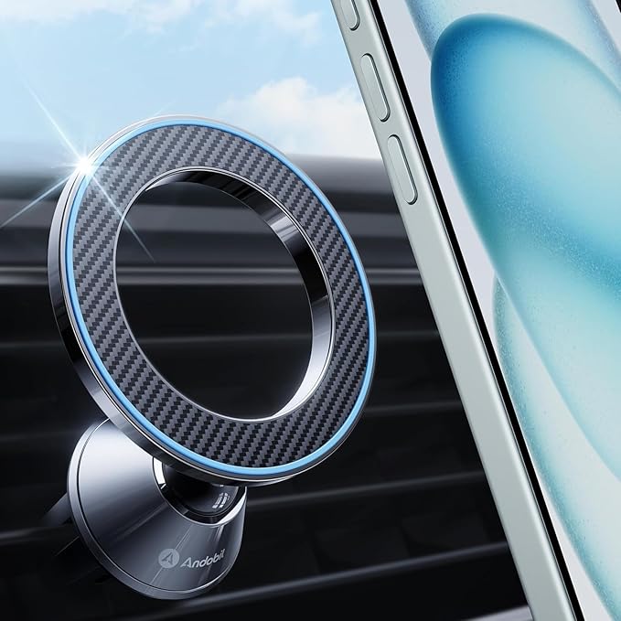 andobil for Magsafe Car Mount All Metal Magnetic Car Phone Holder for Samsung by Andobil