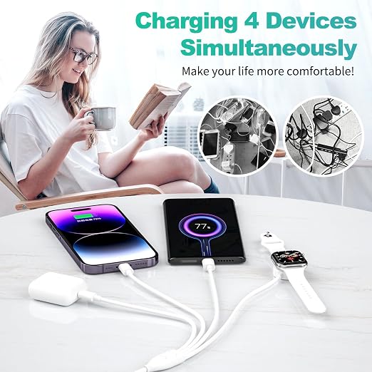 4 in 2 Apple Watch Charger, USB C Apple Watch Charger Cable - Image 4