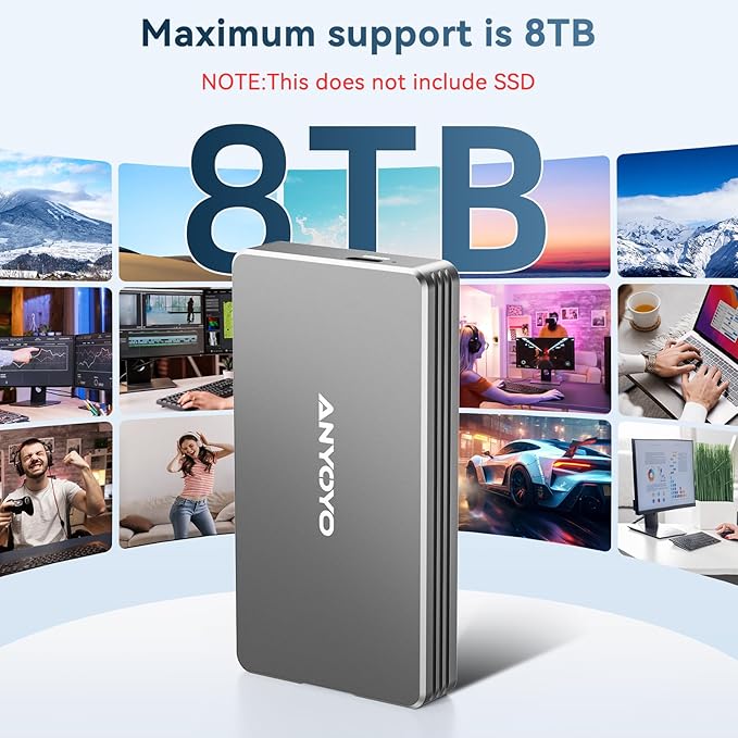 ANYOYO 40Gbps M.2 NVMe SSD Enclosure - Image 8
