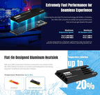 KLEVV CRAS C930 1TB M.2 2280 NVMe PCIe Gen4x4 Internal Gaming SSD Aluminium - Image 4