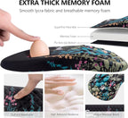 Mouse Pad Wrist Support, Laokiiy 2 in1 Keyboard Wrist Rest+ Ergonomic Mouse Pad - Image 3