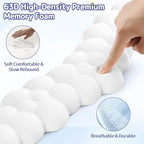 Cloud Wrist Rest for Keyboard and Mouse, Memory Foam PU Leather Keyboard Wrist - Image 4