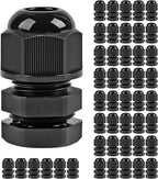 XHF 45 Pcs 1/4" IP68 Strain Relief Nylon Cord Grip NPT Cable Glands Adjustable by XHF