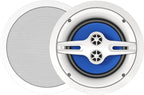 Audio 3-Way Premium in-Ceiling 8" Round Speaker, Dual 1-inch Silk Dome Tweeters by ROCKRIX