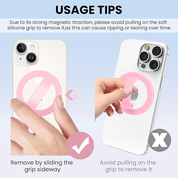 Magnetic Silicone Ring Grip Phone Holder, Loop Grip Phone Holder, Magnetic - Image 6