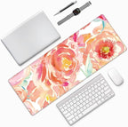 Pink Flower Large Mouse Pad Extended Gaming Mousepad 31.5 x 11.8 Inch - Image 9
