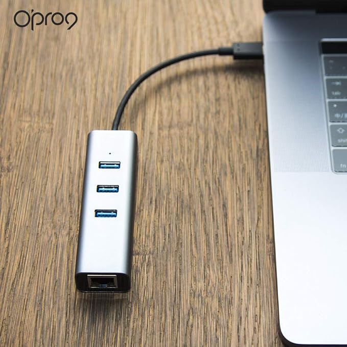 Opro9 4-in-1 USB C to Ethernet Hub, USB OTG Network Adapter, 3xUSB 3.0 - Image 7