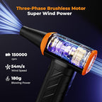 K&F CONCEPT Long-Lasting Compressed Air Duster, 8000mAh-150min Endurance| - Image 3