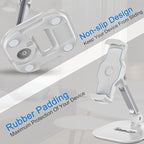 AboveTEK Upgraded Desktop Tablet Stand, 360° Swivel Tablet & Phone Desk Mount - Image 8