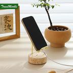 Marble Phone Stand with Metal Holder, Charging Available While Using, Swipe Up - Image 2