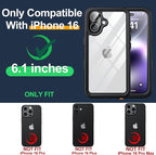for iPhone 16 Case Waterproof, Built-in Privacy Screen & HD Screen Double Front - Image 7