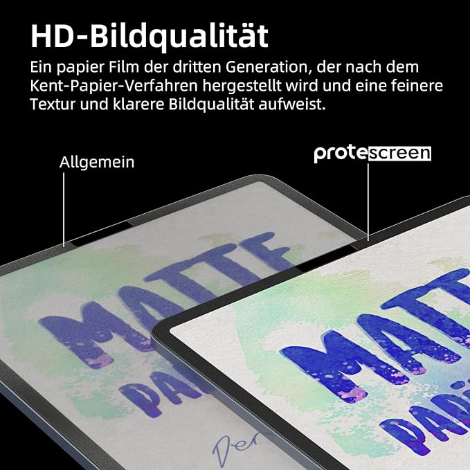 3 PACK Paper Screen Protector for iPad Pro 11 In/iPad Air 5th/iPad Air 4th Gen - Image 5