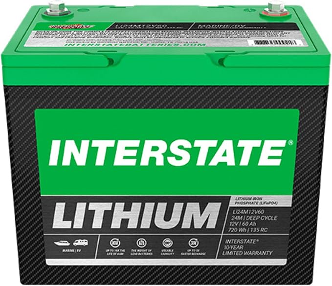 Interstate Batteries 12V 60Ah Group Size 24M Lithium Deep Cycle LiFePO4 - Image 5