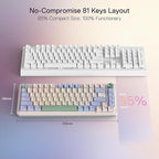 Redragon K673 PRO 75% Wireless Gasket RGB Gaming Keyboard, 3-Modes 81 Keys - Image 4