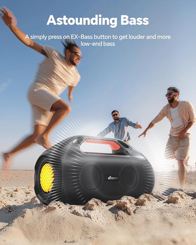 100W Bluetooth Speaker, Outdoor Wireless Boombox - Image 3
