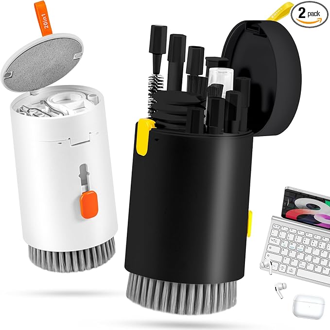walrfid 2 Pack Laptop Phone Screen Cleaner Kit, Computer Keyboard Brush by walrfid