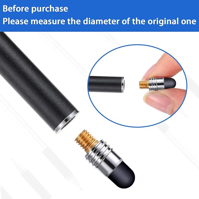 Zonon 30 Pieces Replacement Stylus Tips Conductive touch screen Pens Tips - Image 3