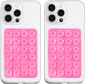 2 Pack Silicone Suction Phone Case Mount, Silicon Adhesive Phone Grip by LvShuLiangPin