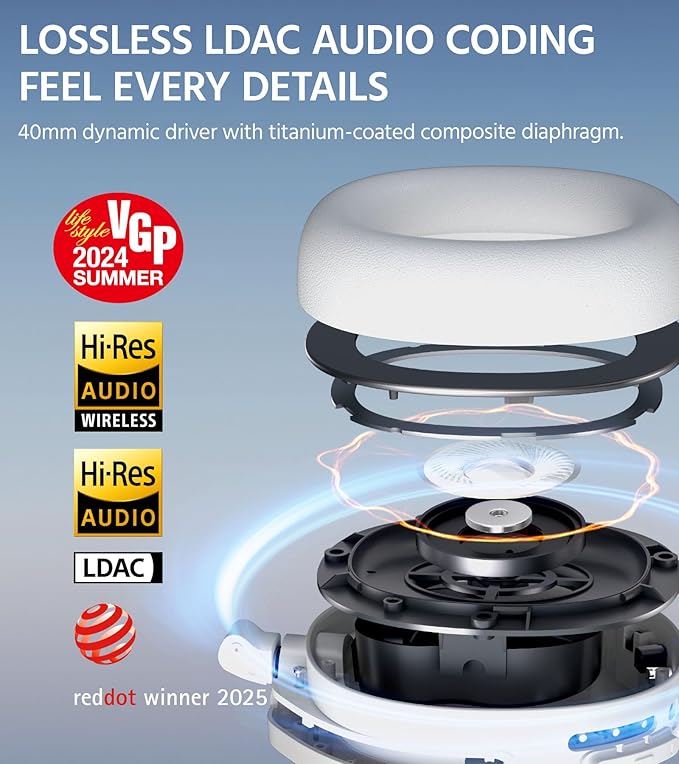 Edifier W830NB Wireless Over Ear Headphones - Image 2