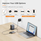 TobenONE USB C Laptop Docking Station Dual Monitor, 15-in-1 USB C Dock - Image 4