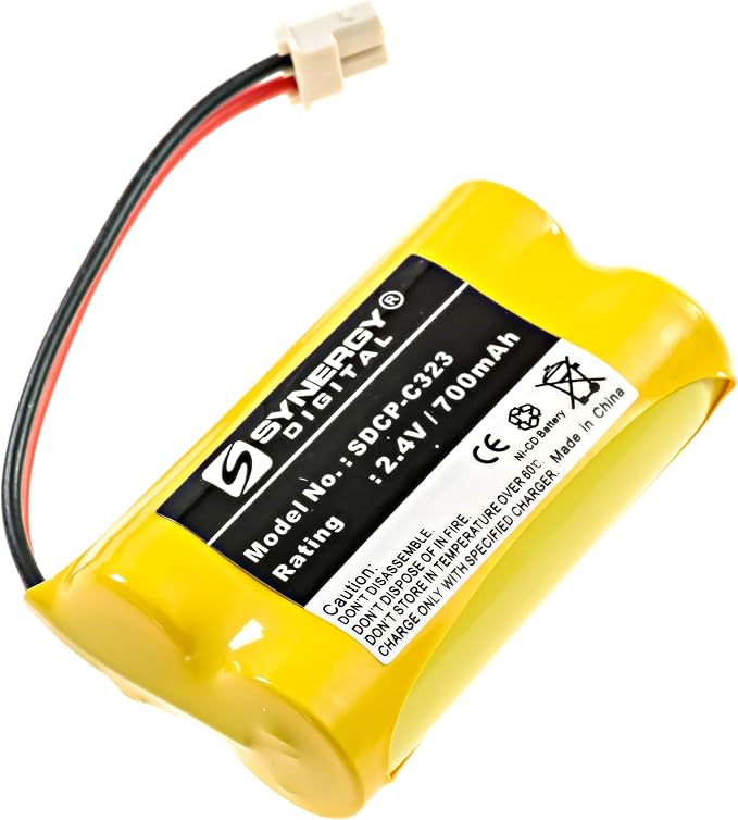 Synergy Digital Cordless Phone Battery, Compatible by Synergy+Digital