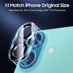 UniqueMe for 3 Pack iPhone 16 / iPhone 16 Plus Camera Lens Protector - Image 4