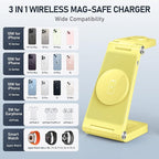 Magnetic Wireless Charger Stand, 3 in 1 Foldable Wireless Charging Station - Image 5