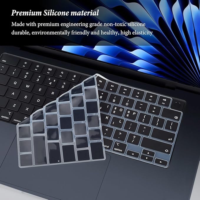 Korean Keyboard Cover for Apple 2025 2024 2023 MacBook Air Laptop - Image 4