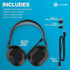 JLab Nightfall Wireless Gaming Headset, All-Night Comfort, 50mm Drivers and - Image 7