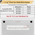 Compatible with MacBook Air 13.6 inch Case, M4 A3240/M3 A3113/M2 A2681 - Image 2