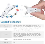 SD Card Reader for iPhone/ipad/Android/Mac/Computer/Camera, 4 in1 Micro SD Card - Image 4