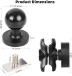 1" Track Ball with T-Bolt Attachment & Short Double Socket Arm, Aluminum Alloy - Image 5