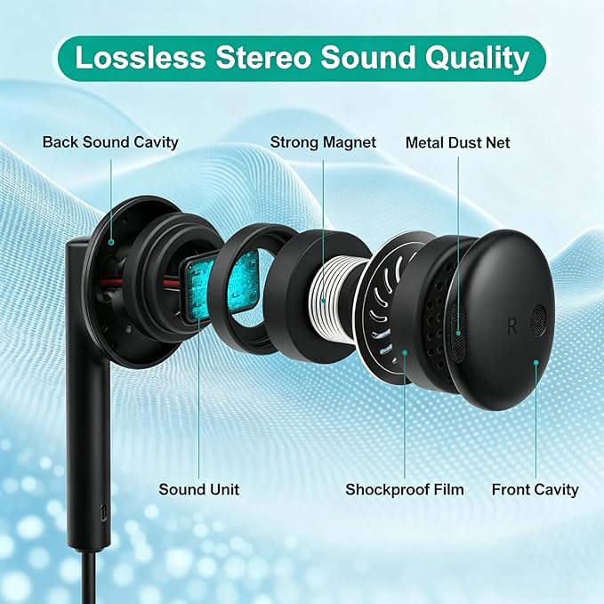 USB C Headphones for iPhone 17 16 15, Wired Headphones USBC for iPad Pro Air - Image 6