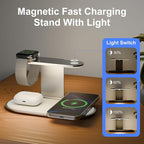 4-in-1 for Magsafe Wireless Charging: 15W Qi Magnetic Fast Charger Station Pad - Image 3