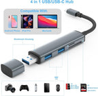 USB 3.0 SD Card Reader with Dual USB Ports, USB C SD Card Reader - Image 2