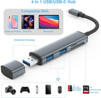 USB 3.0 SD Card Reader with Dual USB Ports, USB C SD Card Reader - Image 2