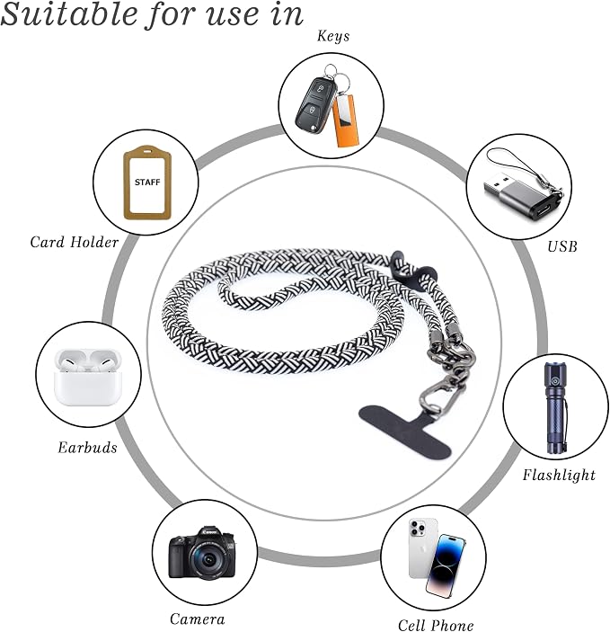 Phone Lanyard Universal Cell Phone Strap Crossbody Strap - Image 6