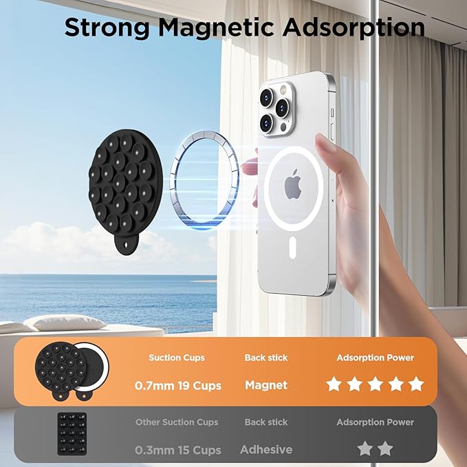 Magnetic Suction Cup Phone Mount - Image 4
