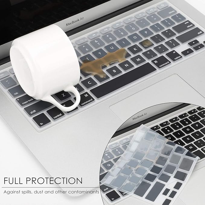 Allinside Gray Ombre Keyboard Cover Skin - Image 5