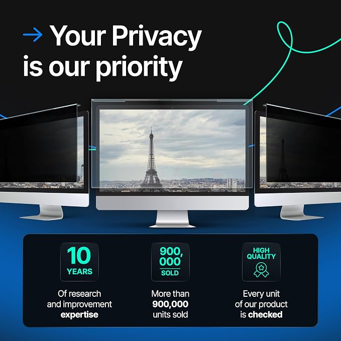 Acrylic 24 Inch Computer Privacy Screen Filter Compatible - Image 8