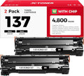 137 Black Toner Cartridge 2-Pack Replacement by JCTONER