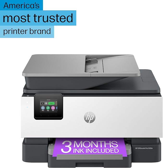 HP OfficeJet Pro 9125e All-in-One Printer, Printer-for-Small Medium Business - Image 3