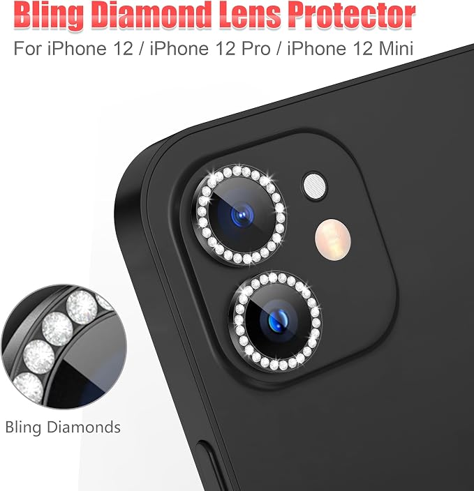 AGVEE 3+3 6 Pack for iphone 12 Pro/12/12 Mini/11 Pro Max/11 Pro/11 Camera Lens - Image 4