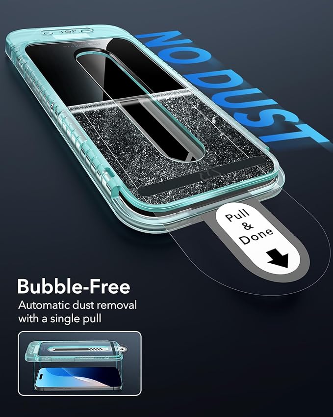 ESR 3 Pack for iPhone 16 Plus/iPhone 15 Plus Screen Protector, Full Coverage - Image 4
