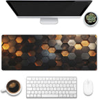 Desk Mat, Honeycomb Technology Large Gaming Mouse Pad by Eflxamz